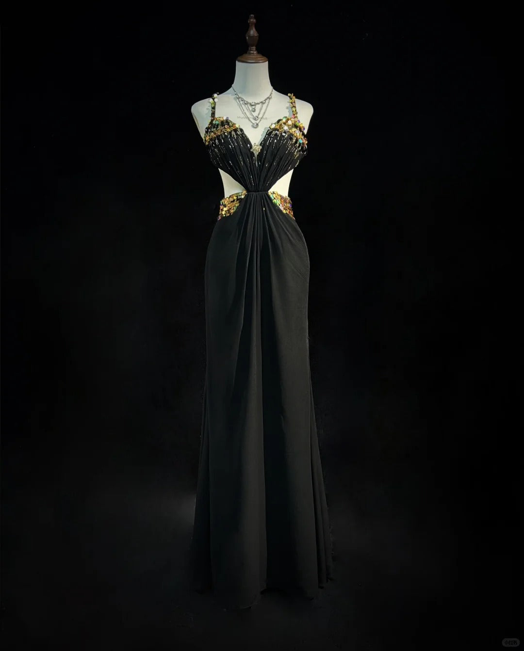 Sexy Prom Dress Spaghetti Straps Sequins Backless Gala Dress Evening Dress Customized Dress D2254