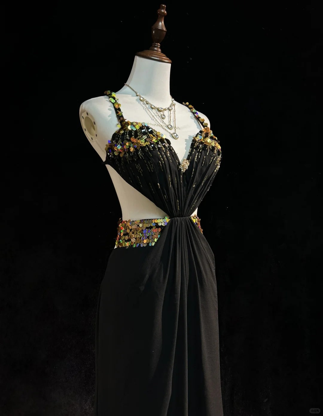 Sexy Prom Dress Spaghetti Straps Sequins Backless Gala Dress Evening Dress Customized Dress D2254