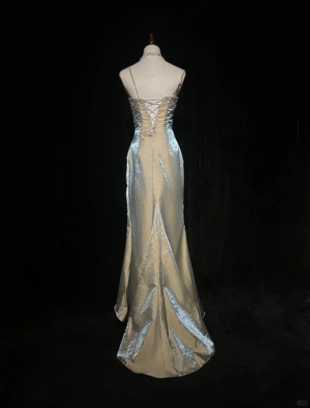 Elegant Prom Dress Spaghetti Straps Beading Pleated Gala Dress Evening Dress Customized Dress D2255