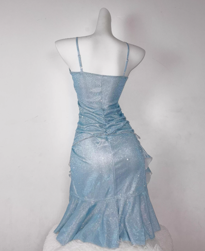 Charming Homecoming Dress Tight Spaghetti Straps Short Prom Dress Party Dress Cocktail Dress Mermaid Dress D2289