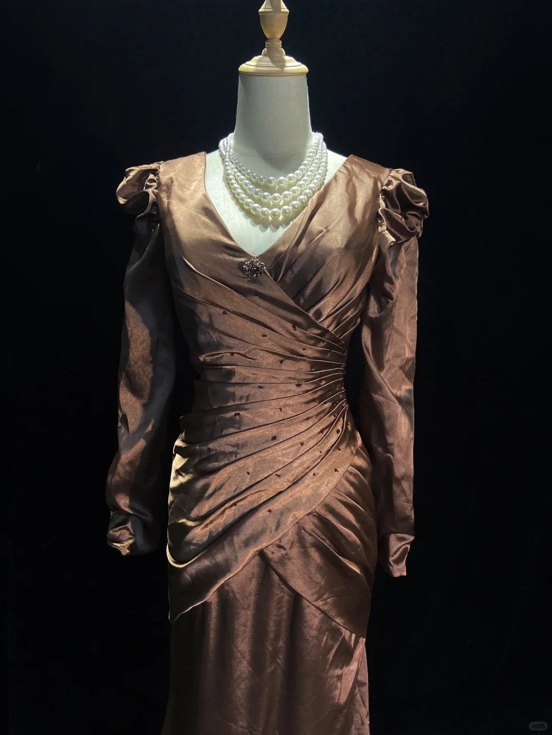 Elegant Prom Dress V-neck Pleated Floor Length Evening Dress Gala Dress Business Dinner Dress D2305