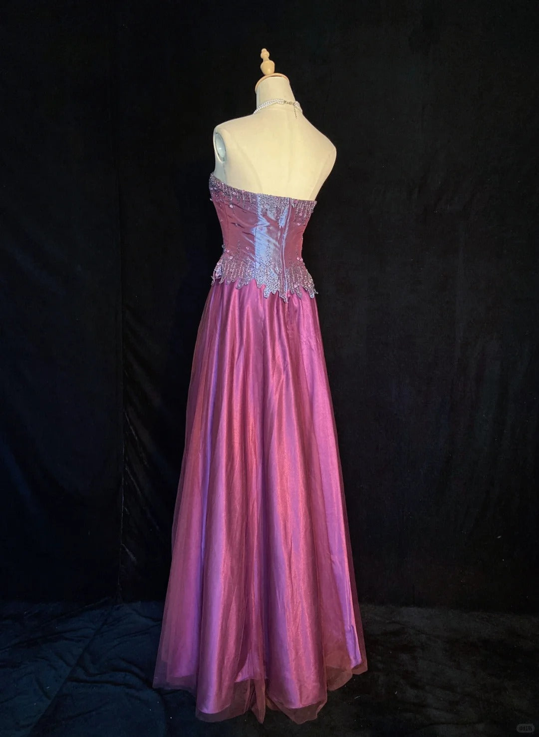 Beauty Prom Dress A Line Strapless Evening Dress Gala Dress Business Dinner Dress D2306