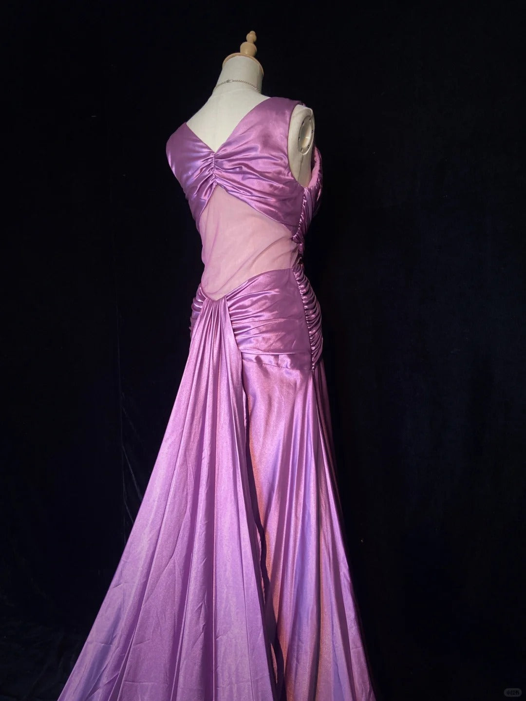 Elegant Prom Dress V-neck Pleated Long Evening Dress Business Dinner Dress Gala Dress D2308