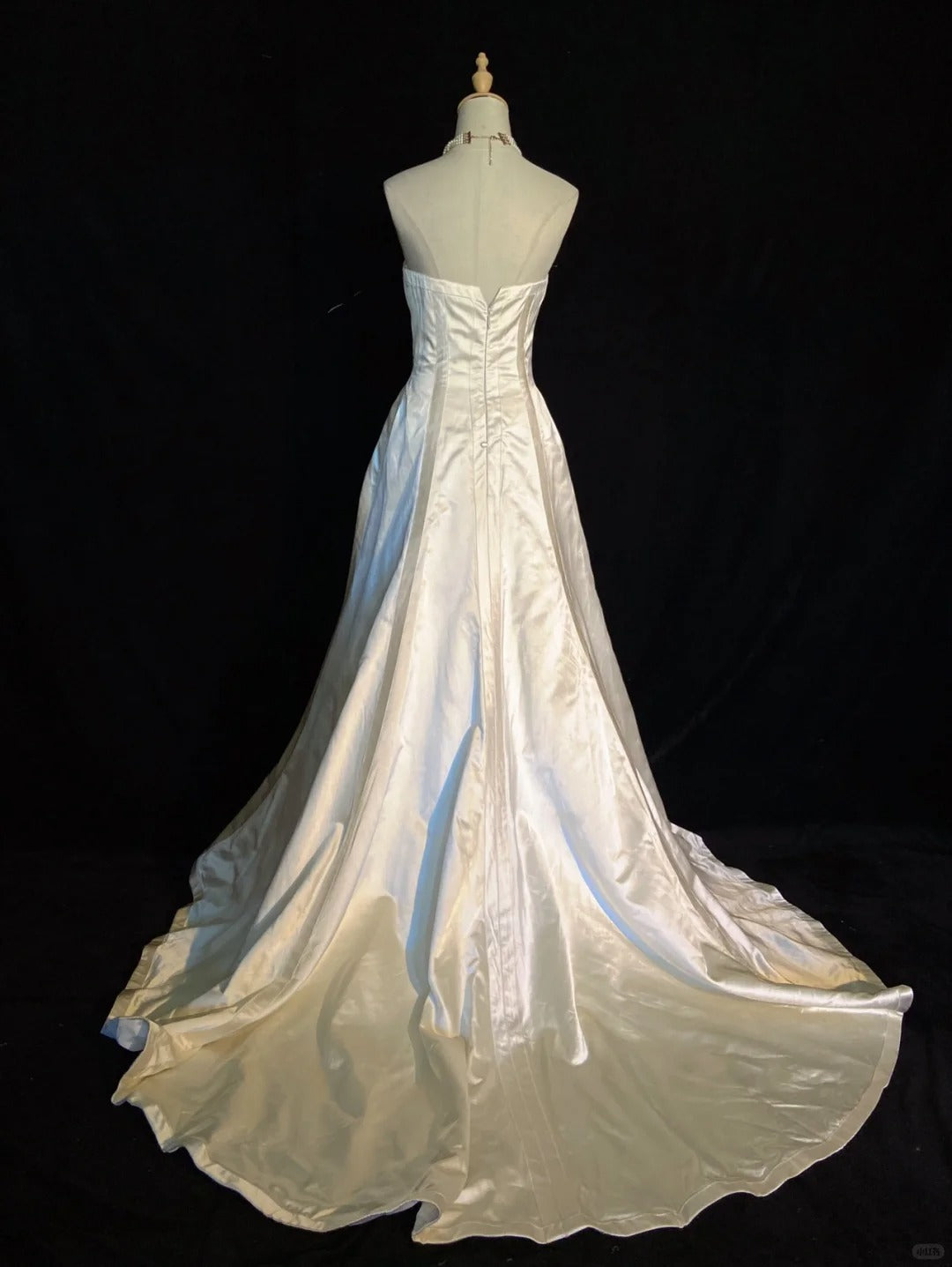 Pretty Wedding Dress A Line Strapless Train Wedding Dress Gala Dress Prom Dress D2312