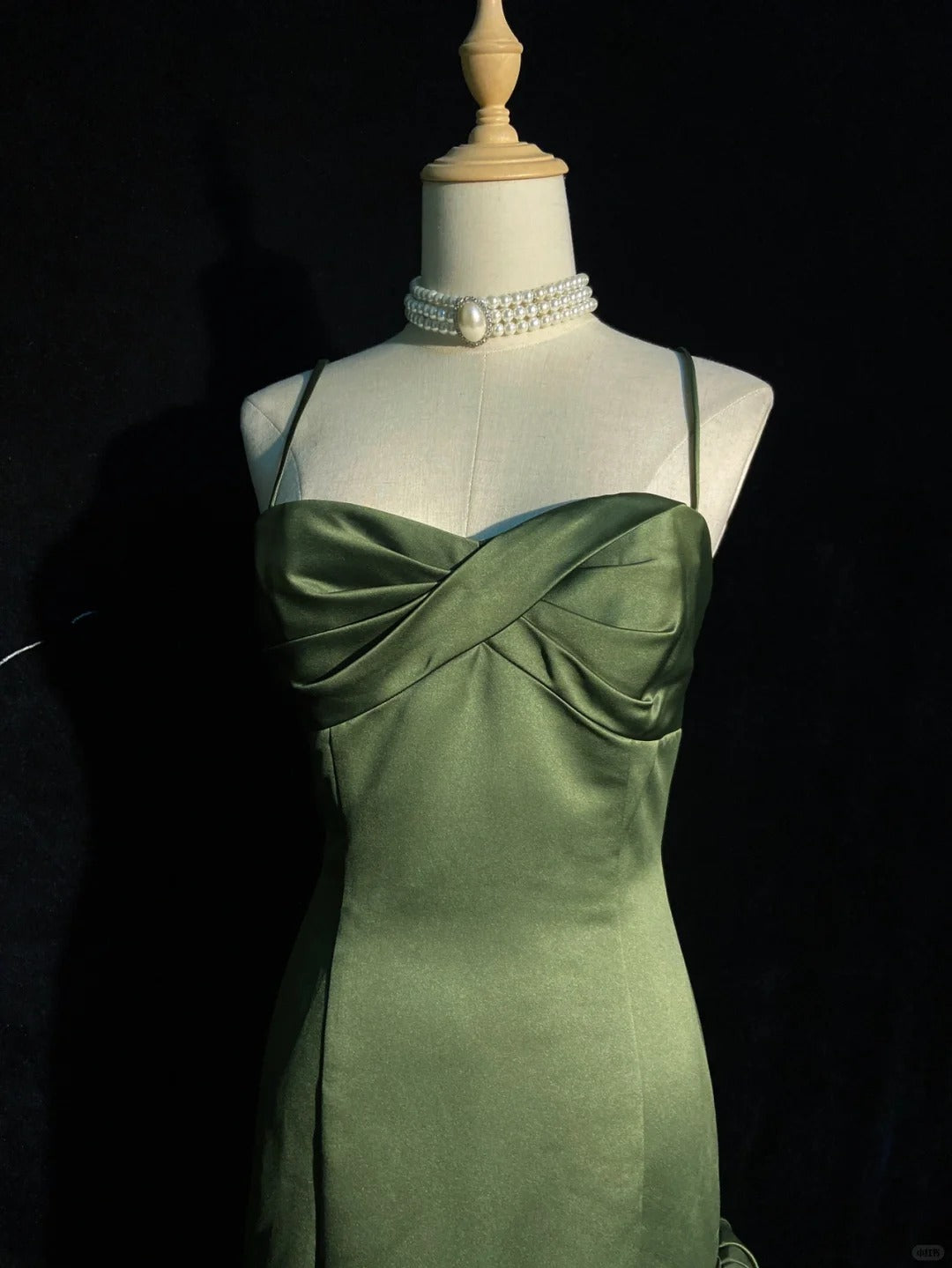 Pretty Prom Dress Spaghetti Straps Pleated Evening Dress Gala Dress Business Dinner Dress D2314