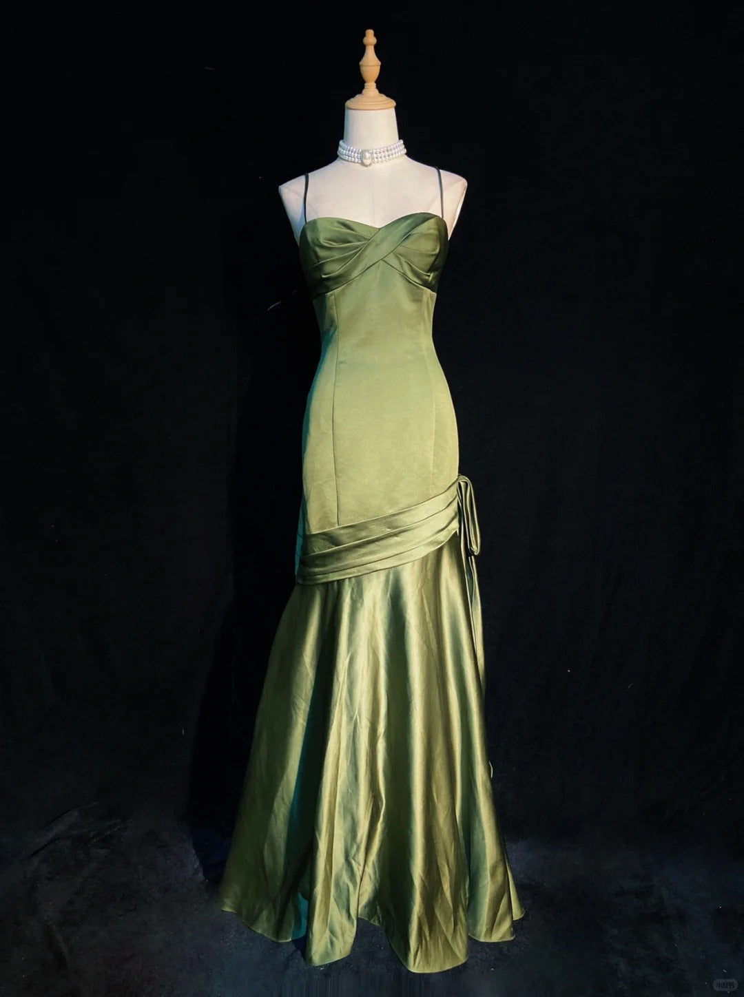 Pretty Prom Dress Spaghetti Straps Pleated Evening Dress Gala Dress Business Dinner Dress D2314
