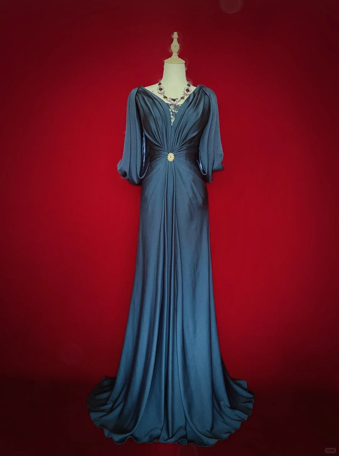 Gorgeous Prom Dress Pleated Floor Length Business Dinner Dress Evening Dress Gala Dress D2316