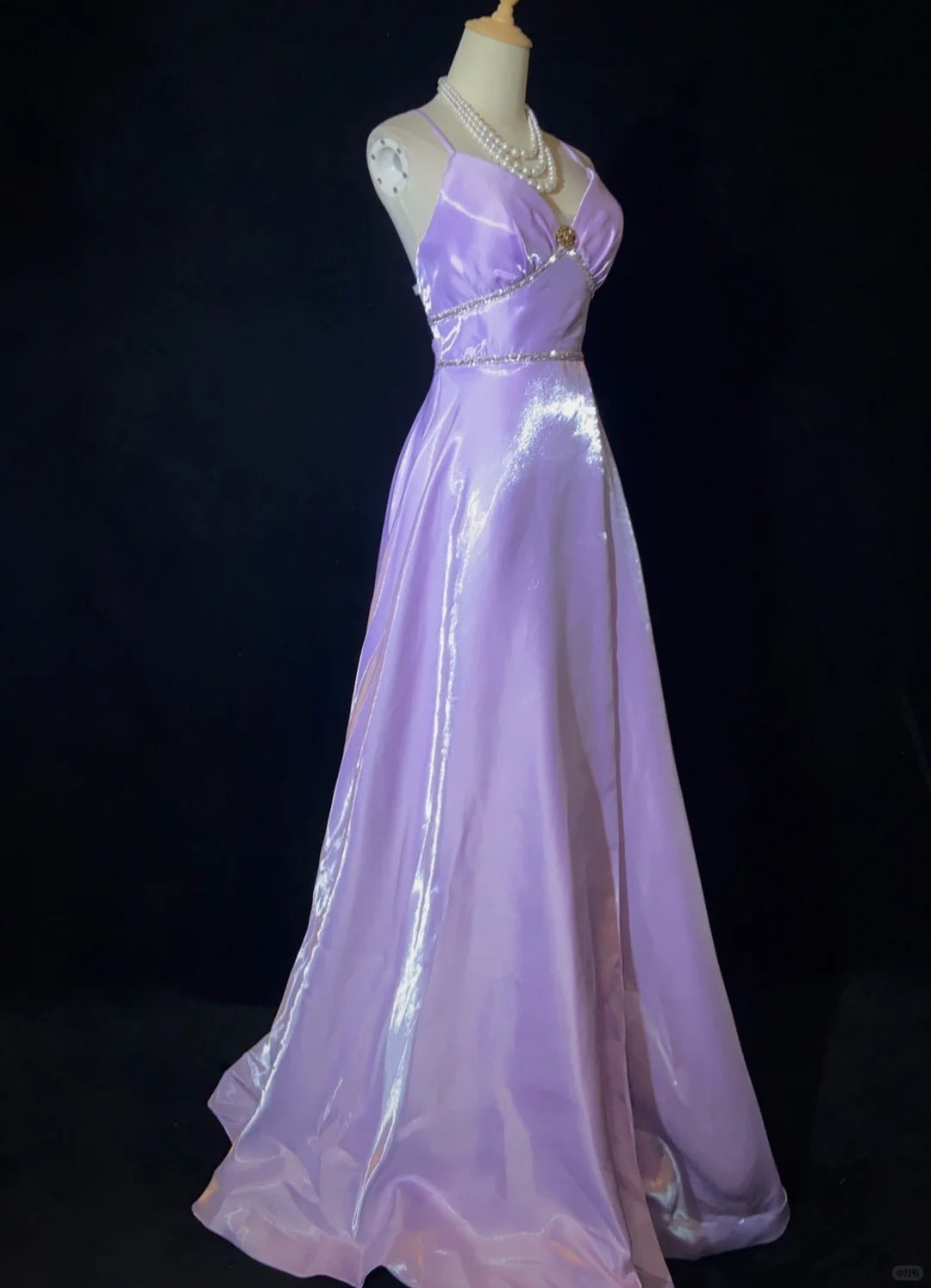 Elegant Prom Dress A Line V-neck Backless Crystal Prom Gown Gala Dress Business Dinner Dress Evening Dress D2356