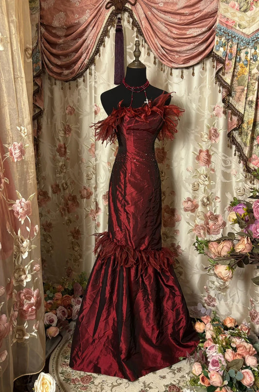 Robe de bal longue bustier, jolie robe de soirée, robe de gala, robe de dîner d'affaires, D2374