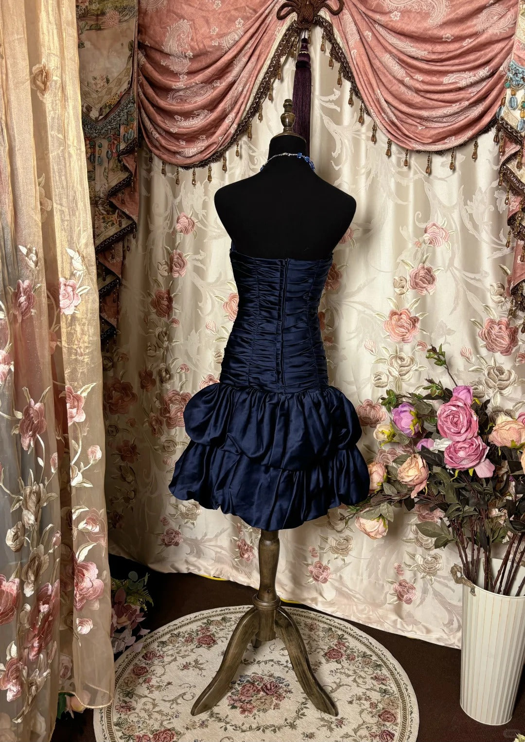 Stunning Prom Dress Strapless Pleated Short Prom Dress Homecoming Dress Birthday Party Dress D2417