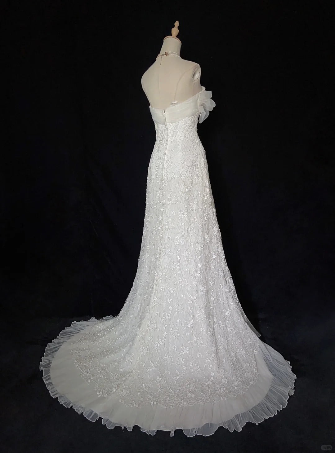 Charmantes Brautkleid Trägerlos Tüll Ballkleid Abendkleid Galakleid Ballkleid D2422