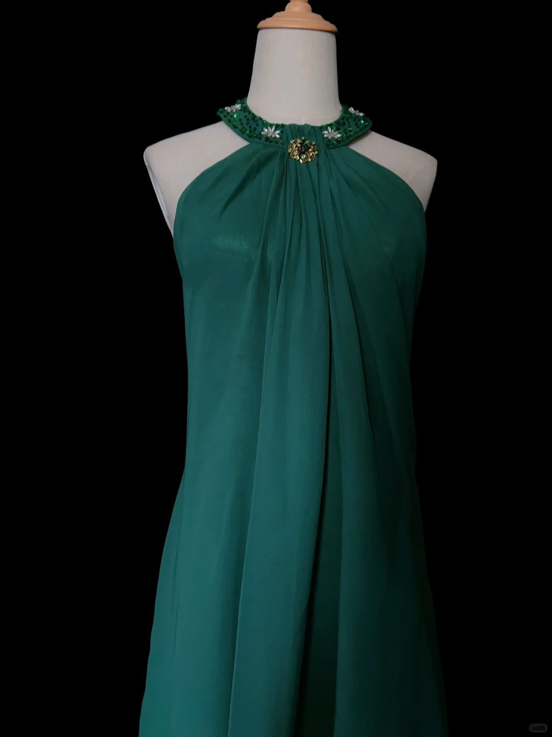 Robe de bal élégante, dos nu, plissée, robe de soirée, robe de gala, robe de dîner d'affaires, D2433