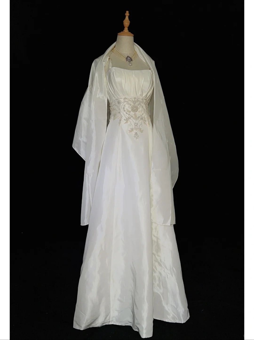 Robe de bal élégante, coupe trapèze, bretelles spaghetti, plissée, robe de soirée, robe de gala, robe de dîner d'affaires, D2442