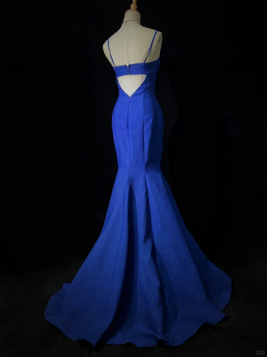 Elegantes Ballkleid Spaghettiträger Meerjungfrau Ballkleid Abendkleid Galakleid Business Dinnerkleid D2450