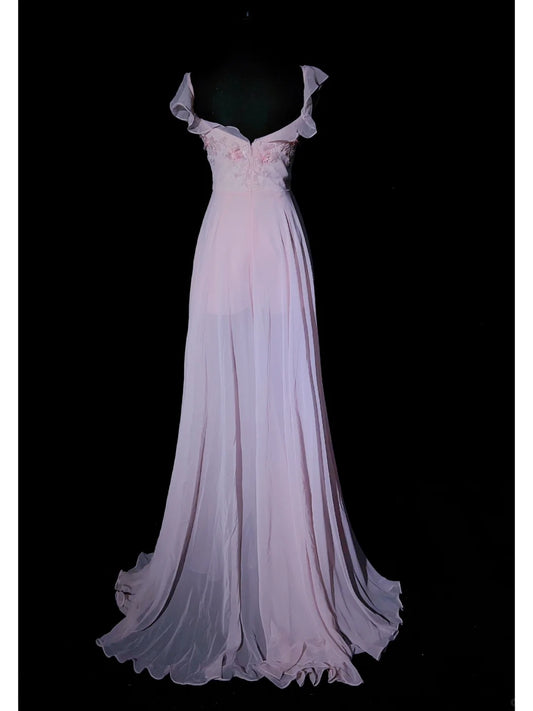 Süßes Ballkleid Herzausschnitt Langes Ballkleid Galakleid Abendkleid Business Dinnerkleid D2454