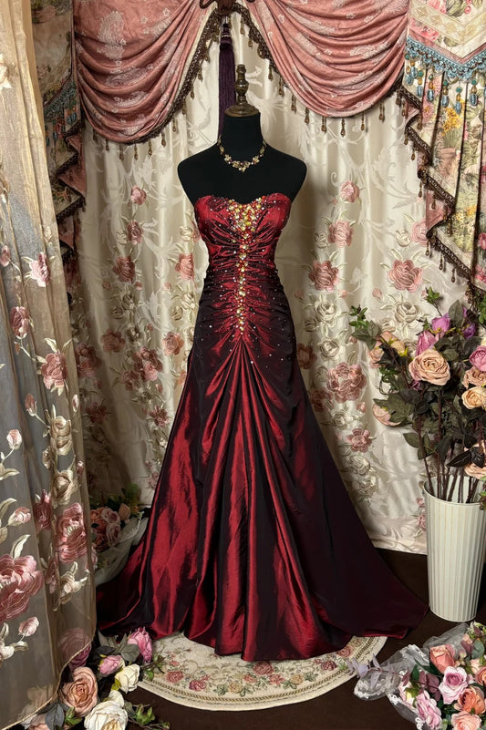 Beauty Ballkleid Sweetheart Plissee Ballkleid Abendkleid Galakleid Business Dinner Kleid D2466