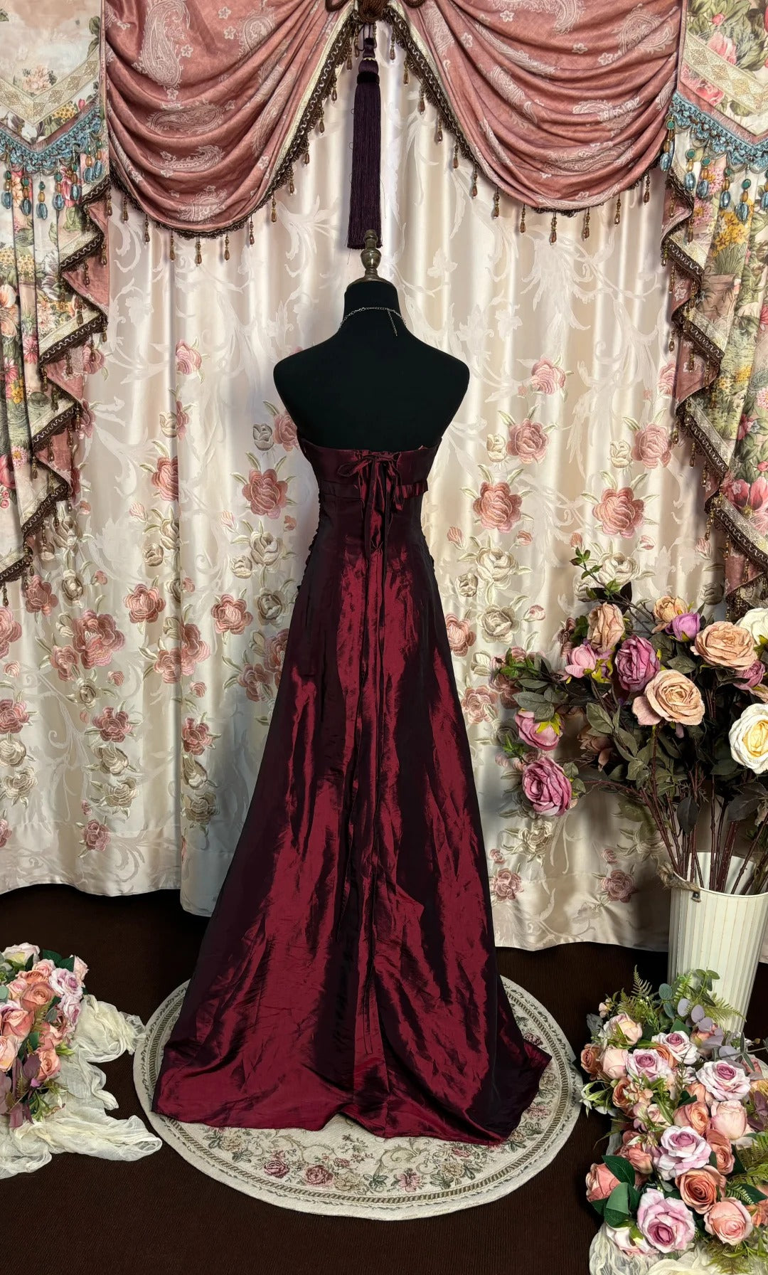 Elegantes Ballkleid A-Linie Herzausschnitt Plissee Langes Ballkleid Abendkleid Partykleid Galakleid D2478