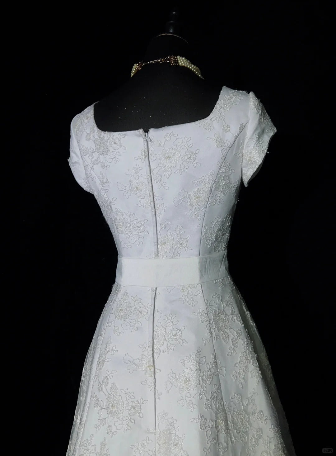 Charmante robe de bal trapèze, col carré, robe de mariée sirène, robe de soirée, robe de gala, robe de dîner d'affaires D2503