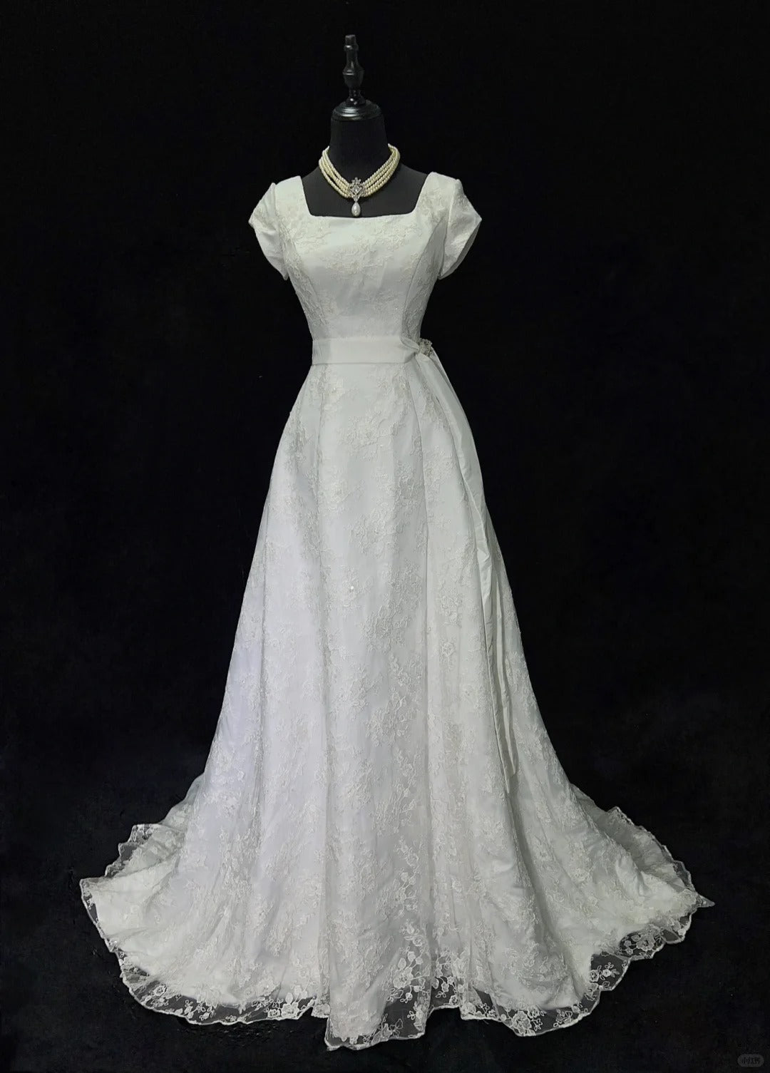 Charmante robe de bal trapèze, col carré, robe de mariée sirène, robe de soirée, robe de gala, robe de dîner d'affaires D2503