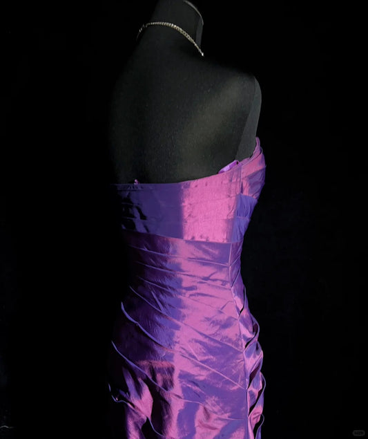 Wunderschönes Ballkleid, trägerlos, plissiert, Meerjungfrau, Ballkleid, Abendkleid, Galakleid D2505