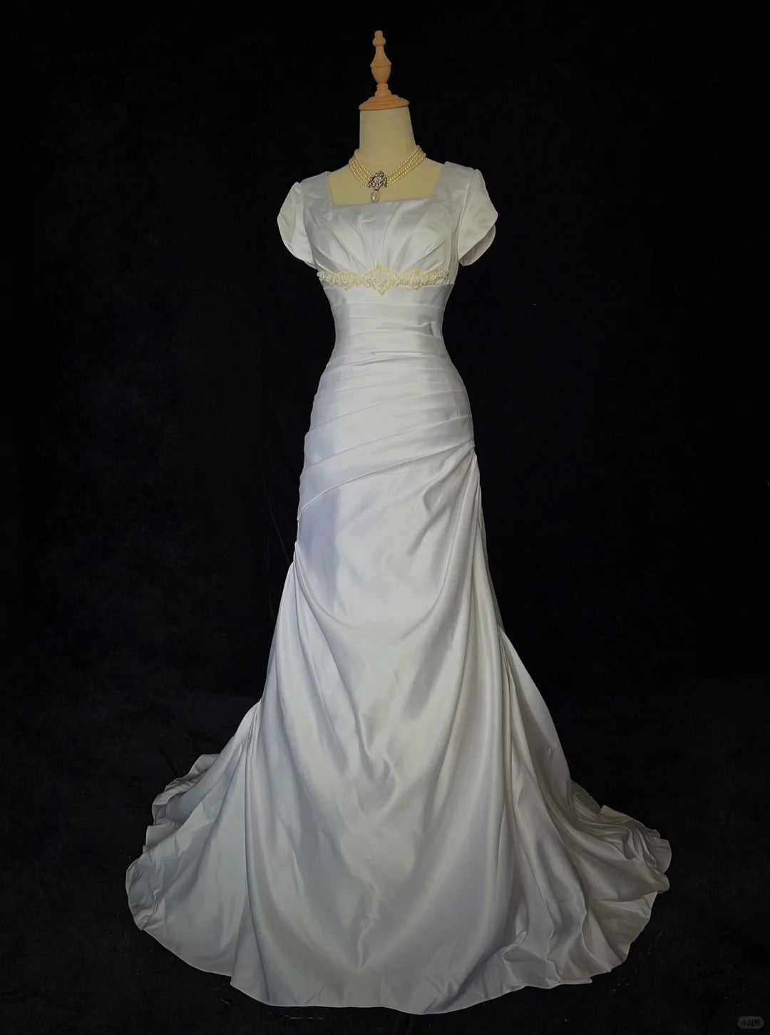 Elegant Prom Dress Square Neck Pleated Prom Gown Evening Dress Gala Dress Business Dinner Dress D2514