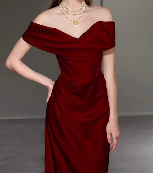 Charming Prom Dress Off Shoulder Floor Length Prom Gown Evening Dress Gala Dress D2525