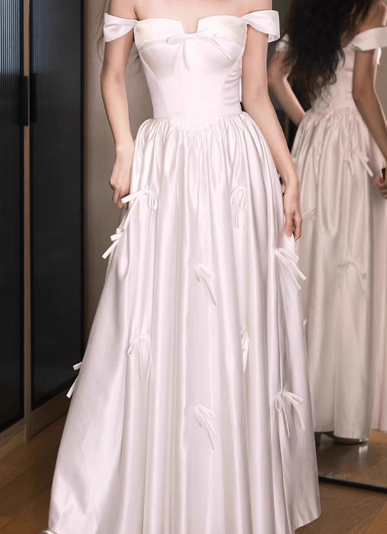 Beauty Ballkleid Off Shoulder Plissee Ballkleid Abendkleid Galakleid D2526