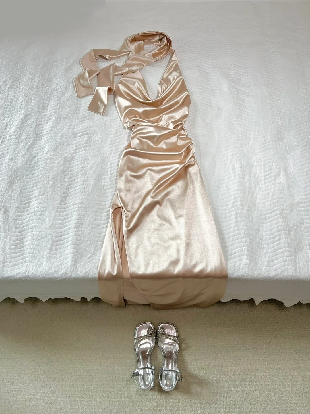 Sexy Prom Dress Halter Split Prom Dress Evening Dress Party Dress D2585