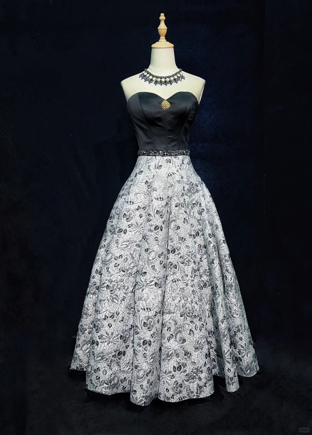 Elegant Prom Dress A Line Sweetheart Print Prom Gown Gala Dress Evening Dresses D2600