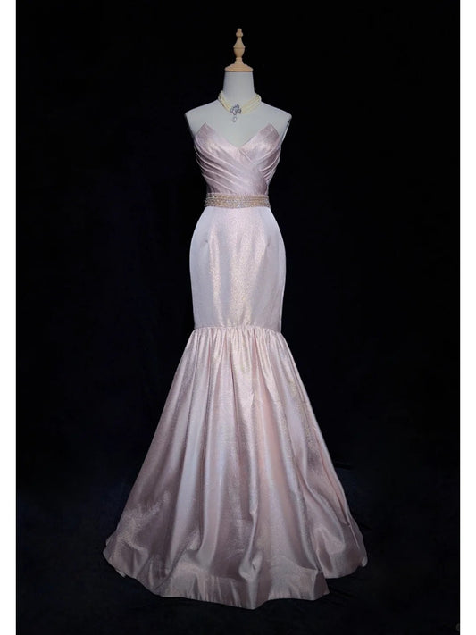 Superbe robe de bal sirène plissée en cœur, robe de soirée de gala, robe de bal D2603