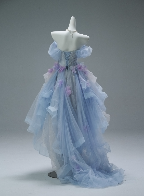 Pretty Prom Dress Off Shoulder Pleated Prom Gown Homecoming Dress Birthday Party Dress D2625