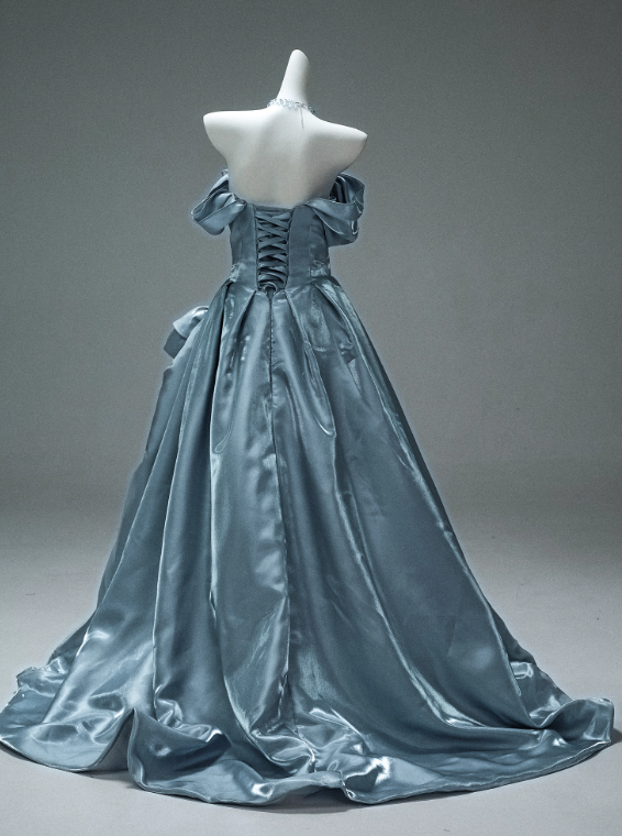 Elegant Prom Dress Off Shoulder Pleated Prom Gown Evening Dresses Masquerade Ball Gala Dress D2652