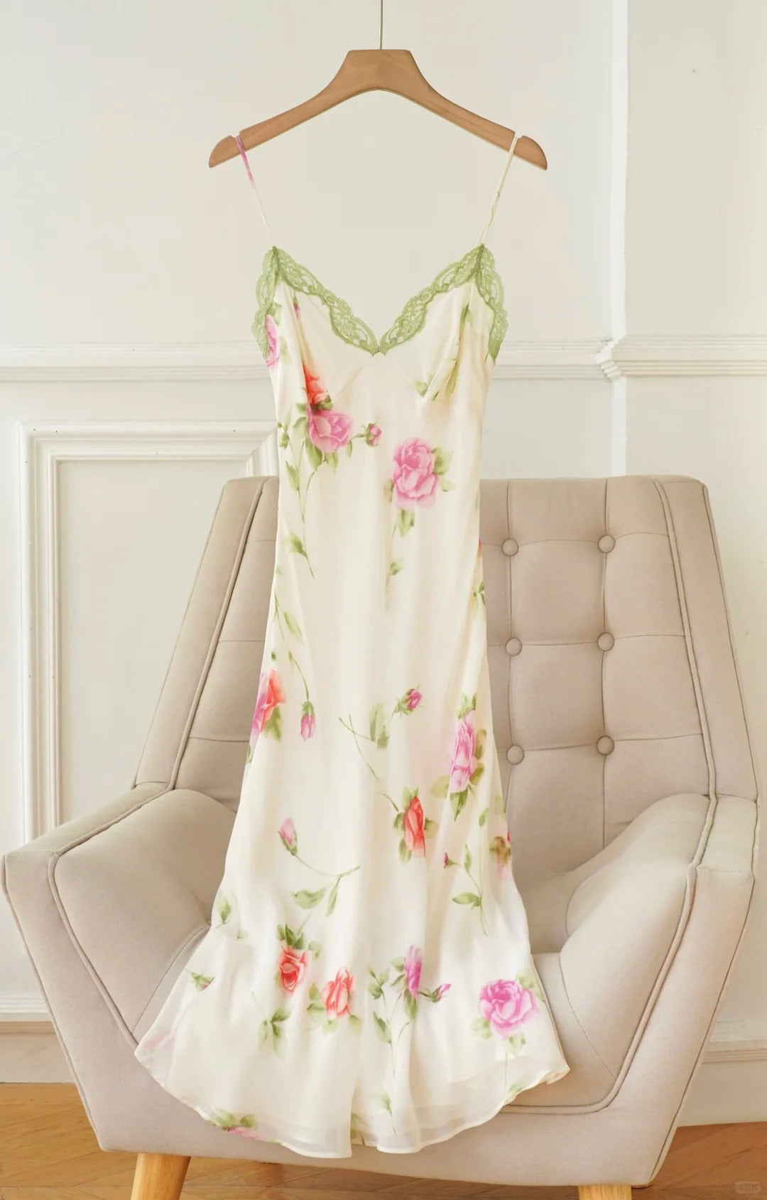 Charming Prom Dress V-neck Print Prom Gown Evening Dress Party Dress D2685
