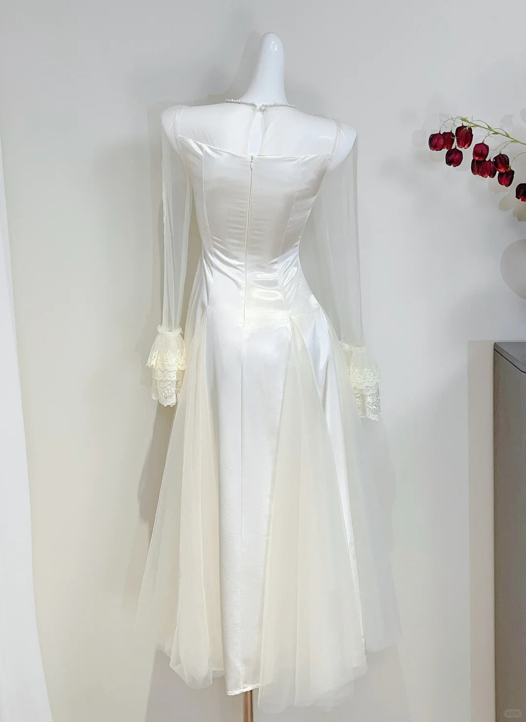 Elegant Prom Dress Crew Neck Tulle Evening Dress Gala Dress D2725