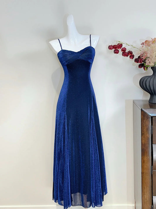 Superbe robe de bal à bretelles spaghetti, robe de gala, robe de soirée, robe de danse D2731