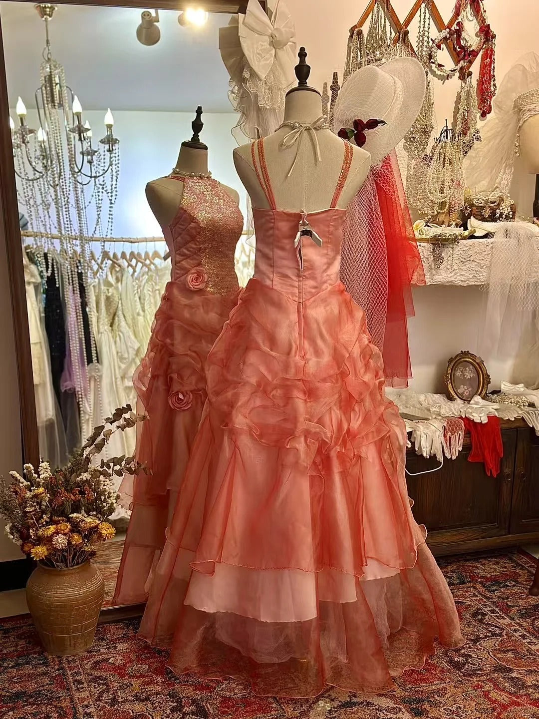 Unique Prom Dress Spaghetti Straps Pleated Birthday Party Dress Gala Dress Evening Dress D2734