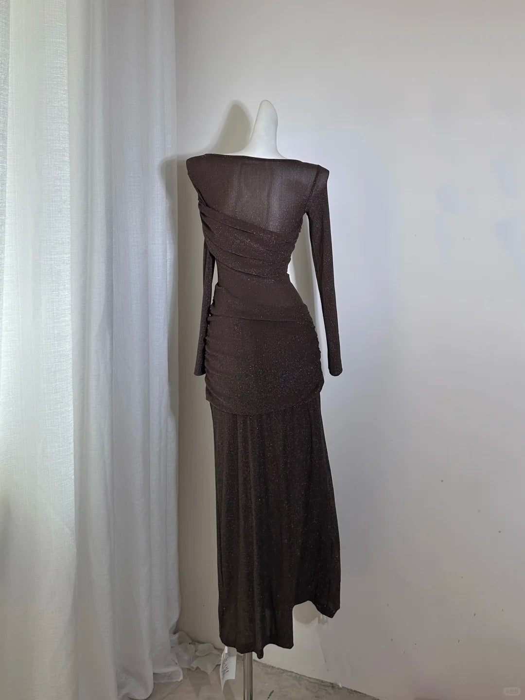 Sexy Prom Dress Crew Neck Pleated Birthday Party Dress Gala Dress D2758