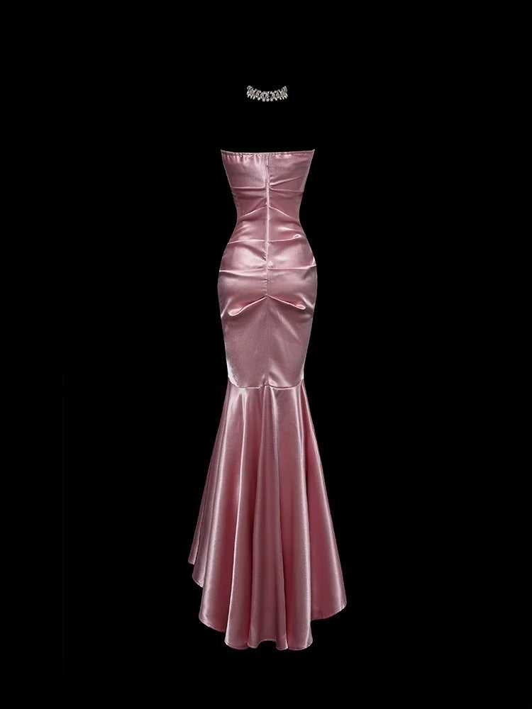 Stunning Prom Dress Sweetheart Pleated Mermaid Gala Dress Evening Dress Birthday Party Dress D2765
