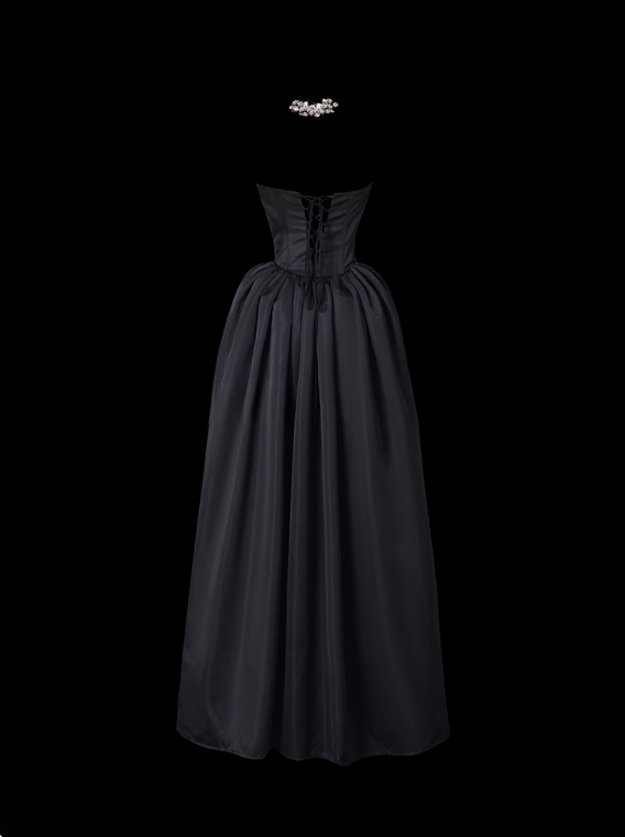 Elegant Prom Dress Strapless Appliques Pleated Evening Dress Prom Gown Gala Dress D2792