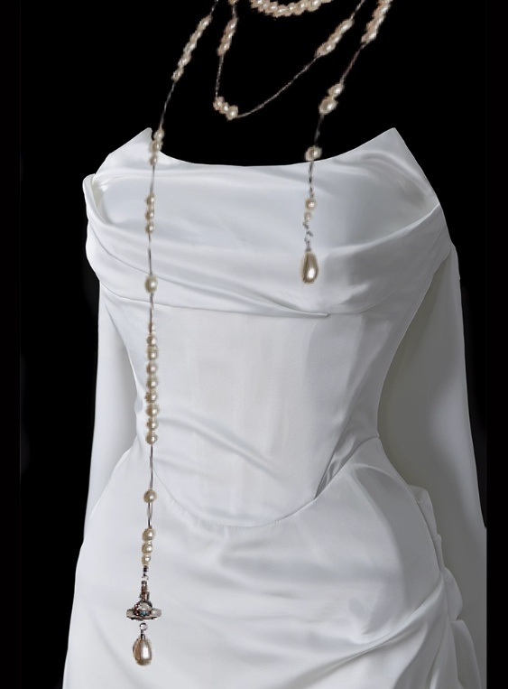 Elegant Prom Dress A Line Strapless Pleated Evening Dress Gala Dress with Train D2795