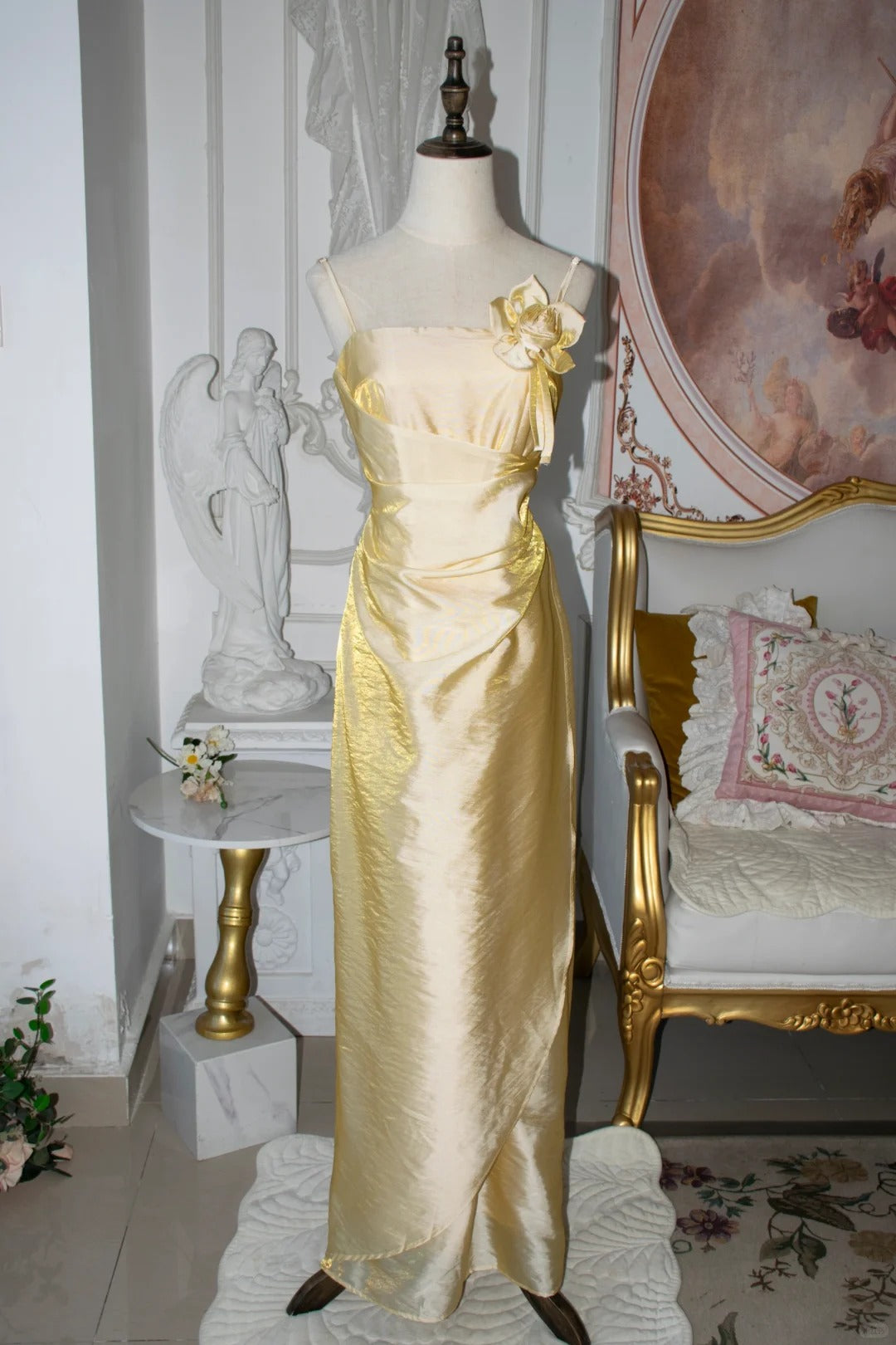 Sweet Prom Dress A Line Spaghetti Straps Birthday Party Dress Evening Dress Gala Dress D2805