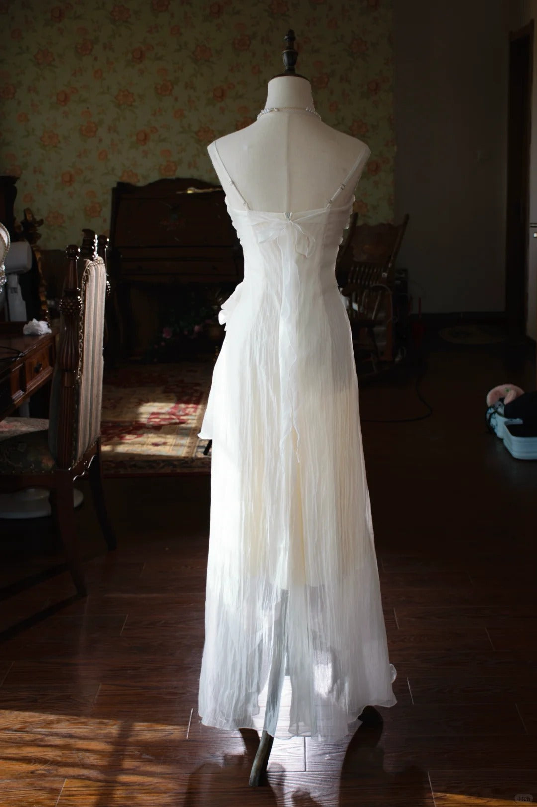 Pretty Prom Dress Spaghetti Straps Pleated Ruffle Birthday Party Dress Evening Dress Gala Dress D2808