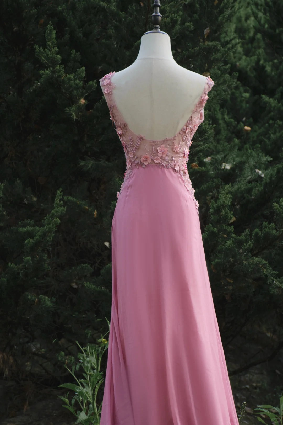 Sweet Prom Dress Appliques Pleated Gala Dress Birthday Party Dress Evening Dress D2810
