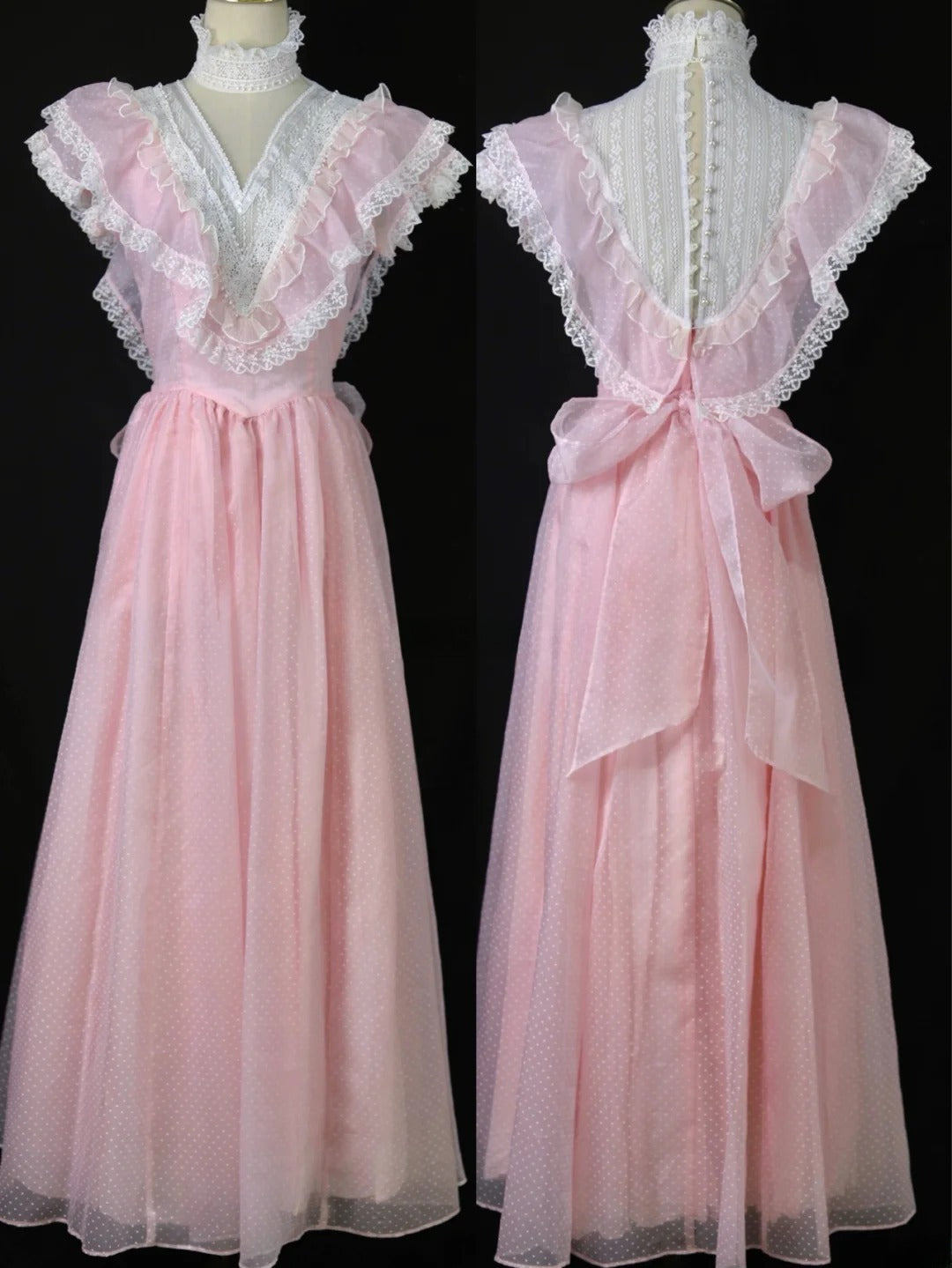 Sweet Prom Dress A Line High Collar Pleated Evening Dress Gala Dress 16th Dress D2818