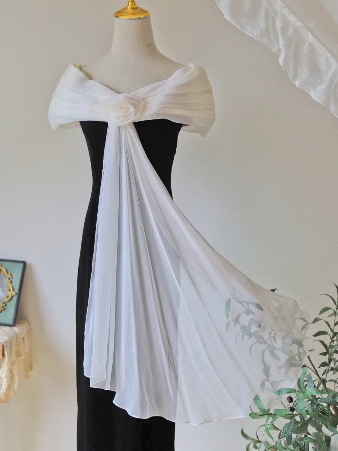 Elegant Prom Dress Off Shoulder Pleated Evening Dress Gala Dress D2824