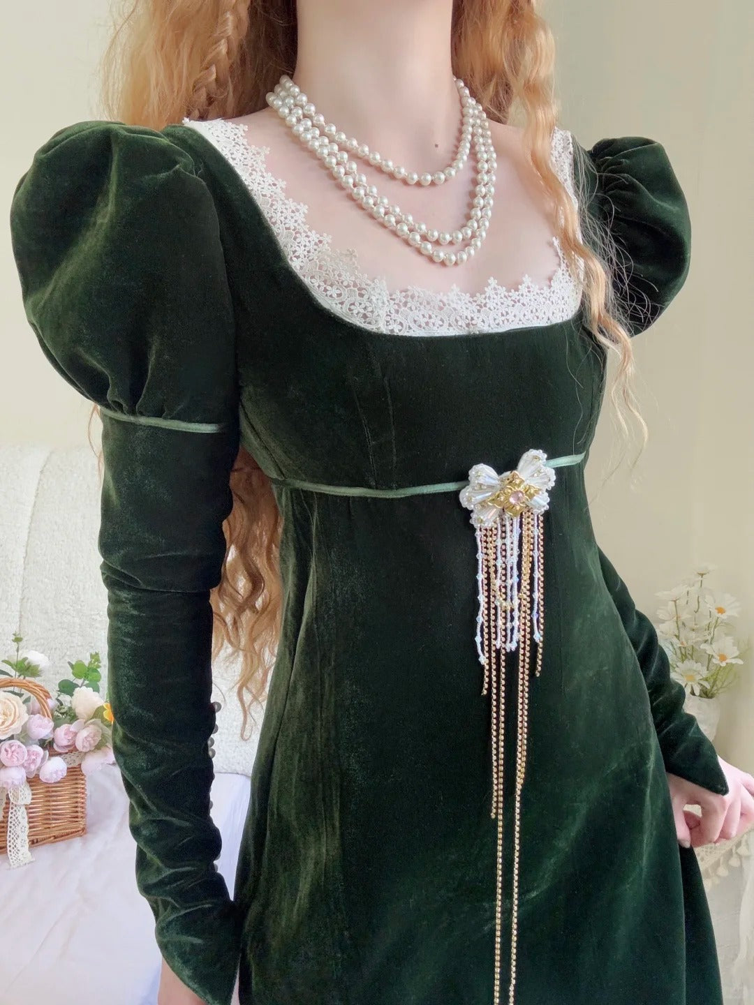 Elegant Prom Dress Velvet A Line Square Neck Evening Dress Gala Dress D2855