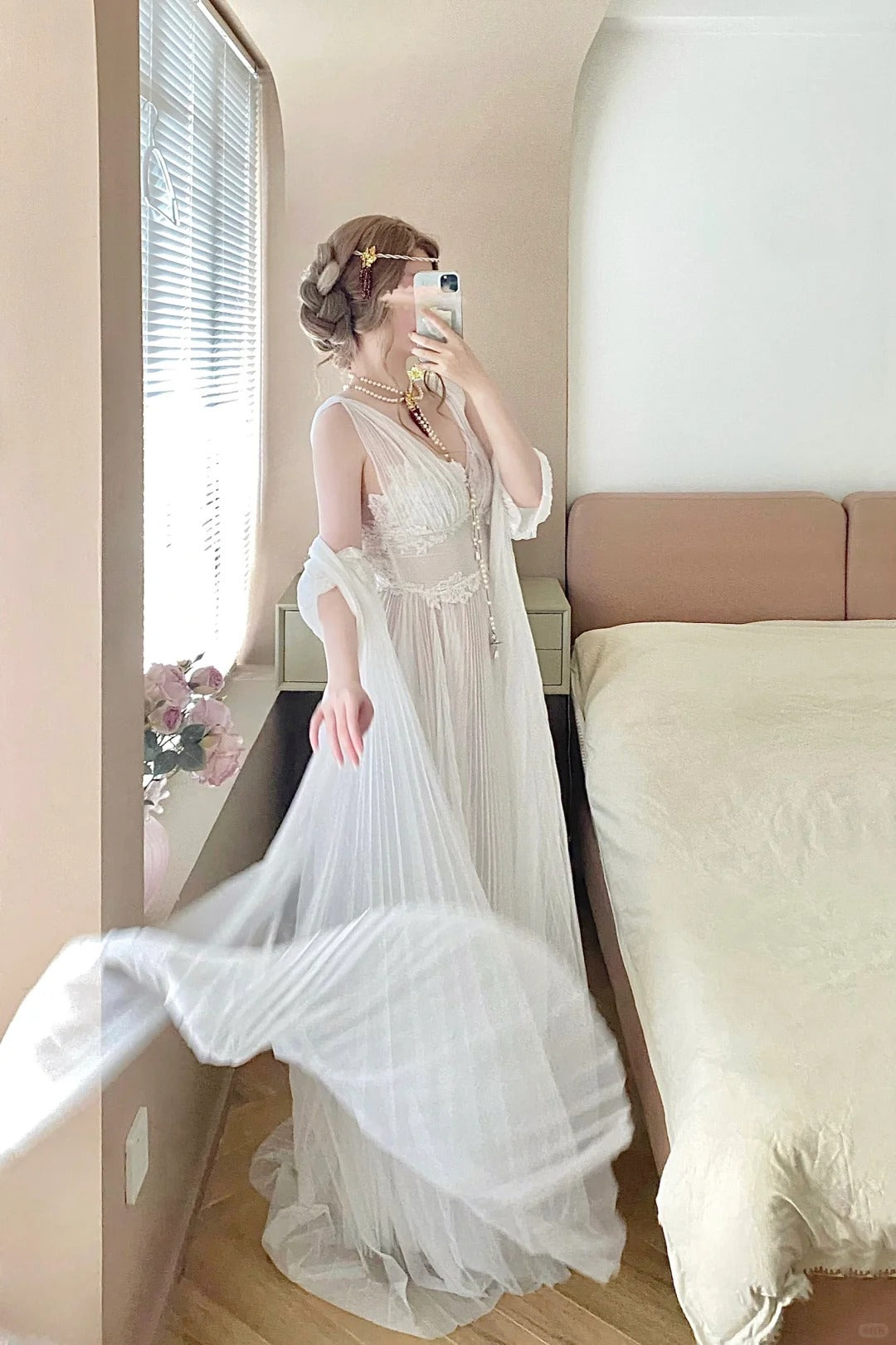 Sexy Prom Dress A Line Sweetheart Pleated Tulle Evening Dress Gala Dress D2857