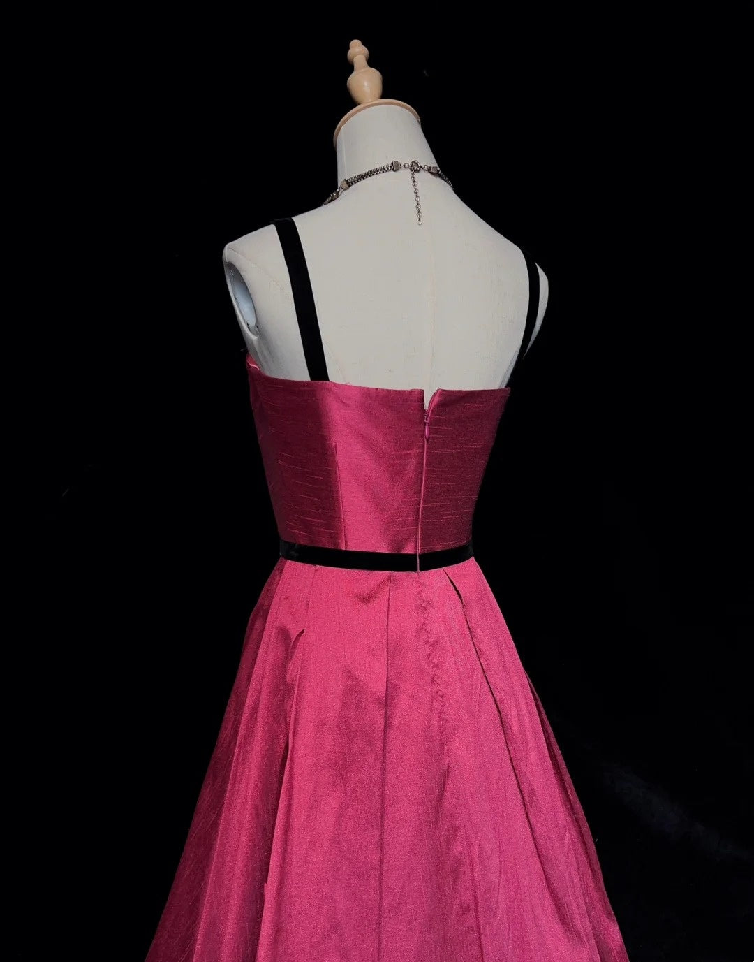 Pretty Prom Dress A Line Spaghetti Straps Pleated Evening Dress Gala Dress D2891