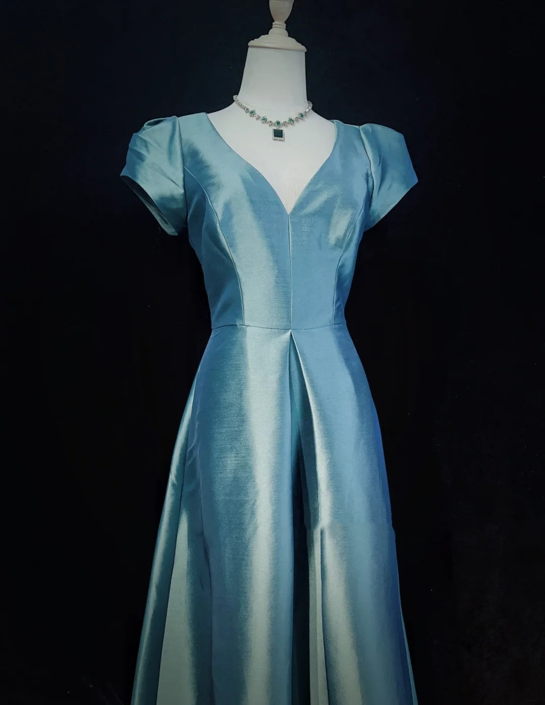 Elegant Prom Dress A Line Square Neck Evening Dress Gala Dress D2895