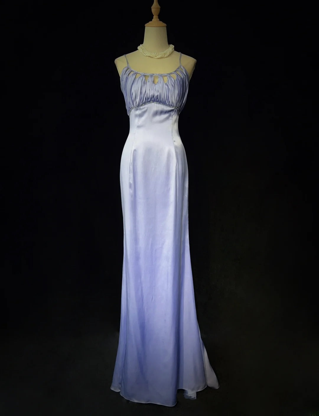 Elegant Prom Dress Spaghetti Straps Pleated Gala Dress Evening Dress Birthday Dress D2904